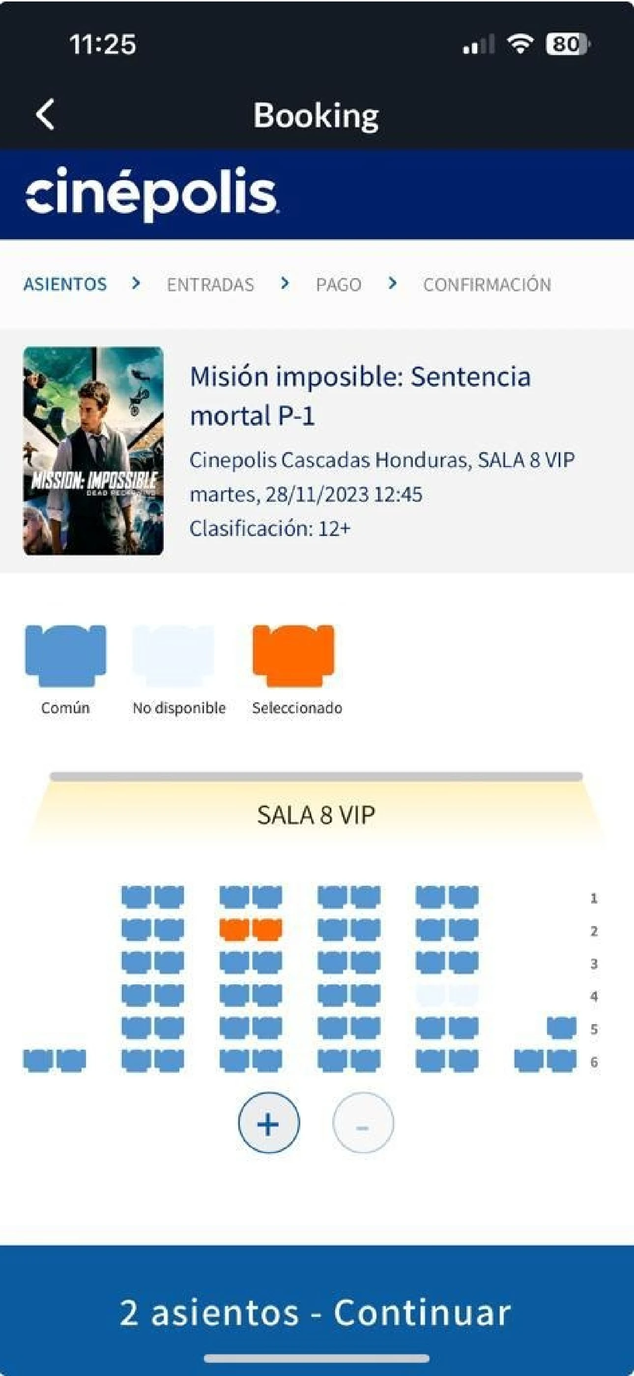 Cinépolis Honduras screenshot