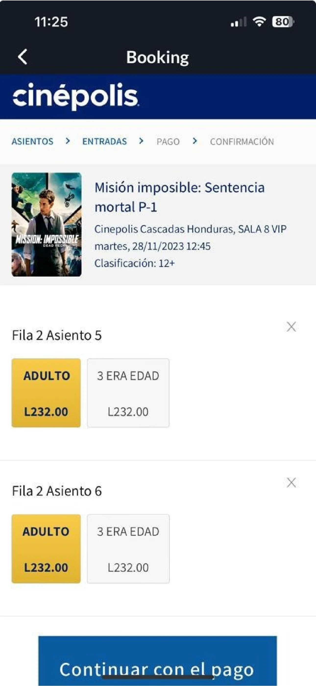 Cinépolis Honduras screenshot